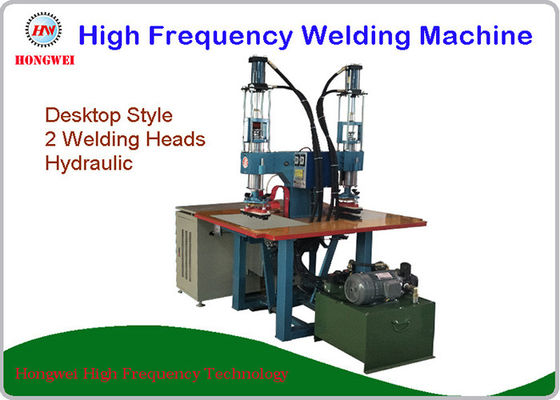 Hydraulic Press Dual Head High Frequency Welding Machine Pedal Triggered 8 KW